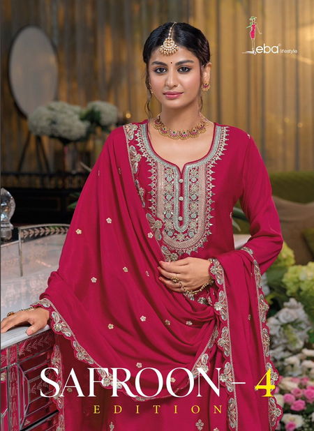 Safroon Vol 4 By Eba Chinon Readymade Suits Orders In India Catalog